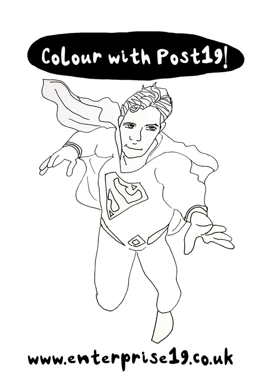 Chloe's Super colouring page
