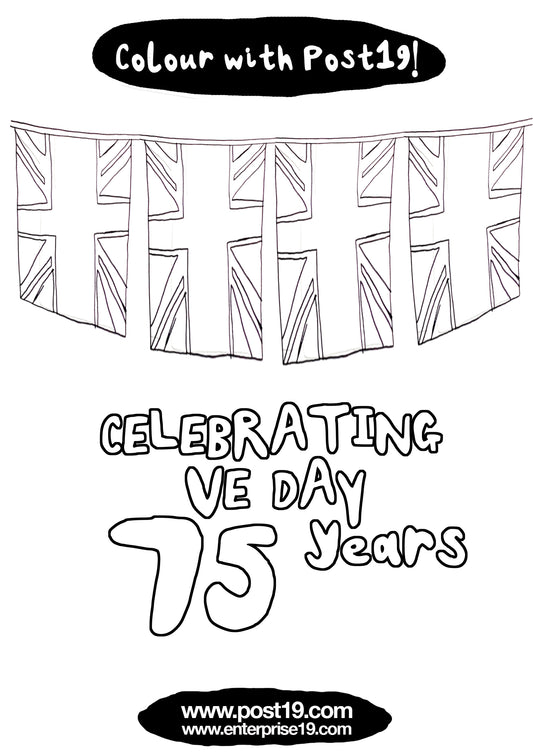 Christopher's second VE Day Celebrations Colouring Sheet