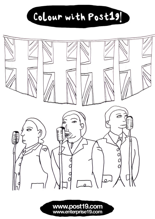 Christopher's Colouring Page for VE Day Celebrations